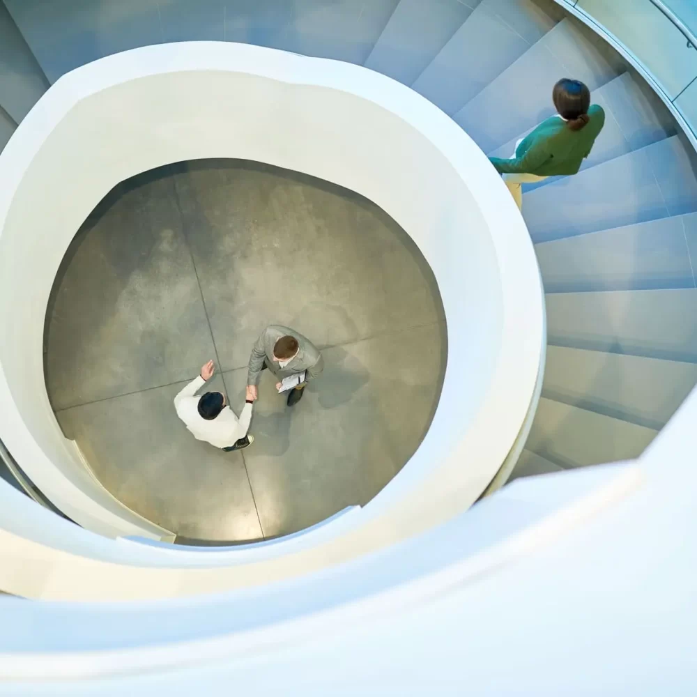 scala a chiocciola sede azienda CAR PLAST EXTRUSION Imballaggi flessibili in polietilene Flexible polyethylene packaging